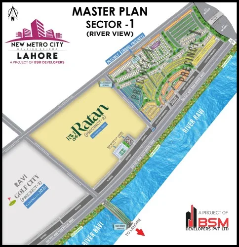 New Metro City Lahore Map