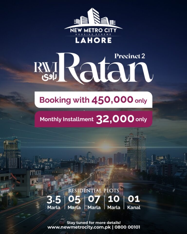 Ravi Ration Own a Piece of Lahore: Book Your Plot in Ravi Ratan Precinct 2 Today ...